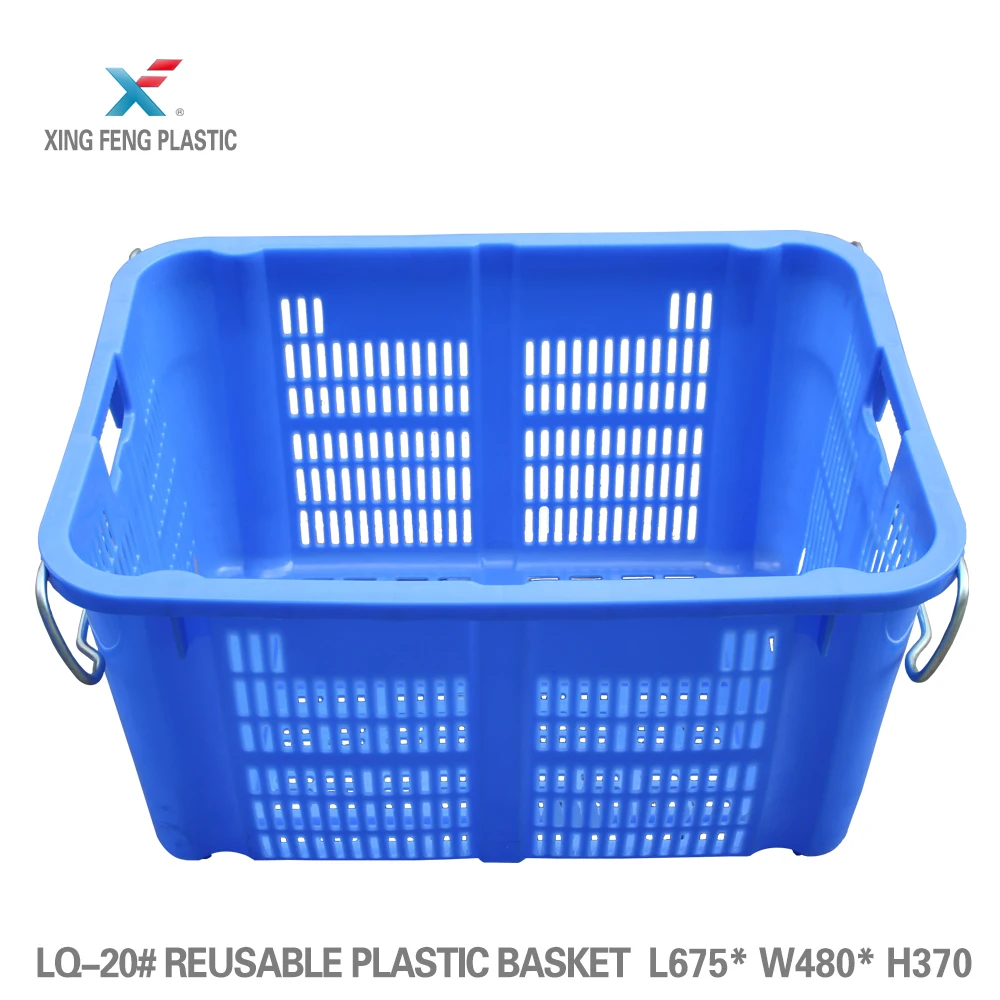 eco-friendly stacking plastic baskets logistic container handy