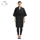 bathrobe 100% Polyester Bath Robe night sleep wear gown for woman Kimono