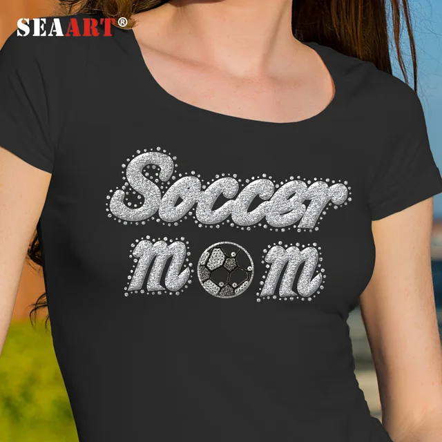 Soccer Mom Series Hot-Fix Rhinestone With Little Rhienstud Motifs