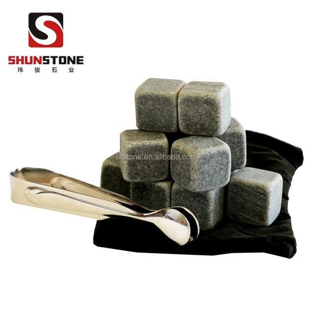 high-end soapstone whiskey stones gift set /whiskey stones in