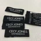 Garment Labels and Tags Polyester Fabric Woven care Labels For Clothing