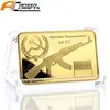 CCCP RUSSIAN 1947 Kalashnikov Rifle Art Bar 1 Troy Ounce AK 47 Gold Bullion Bar