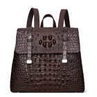 Handbag Backpack Manufacturer in Crocodile Leather Design with Private Label Brand