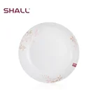 Customized size home unbreakable reusable 13" plastic plates
