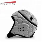 Custom soft flexible rugby football safety head wear sport helmet rugby headgear