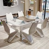 modern style wooden painted telescopic dinning tables LCZ106