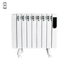 2200W Compact Electric Convector Panel Oil Filled Radiator Heater Mini With Adjustable Thermostat