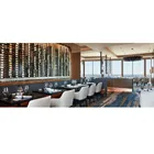 High End hotel Restaurant 12 wooden seater chair dining table set
