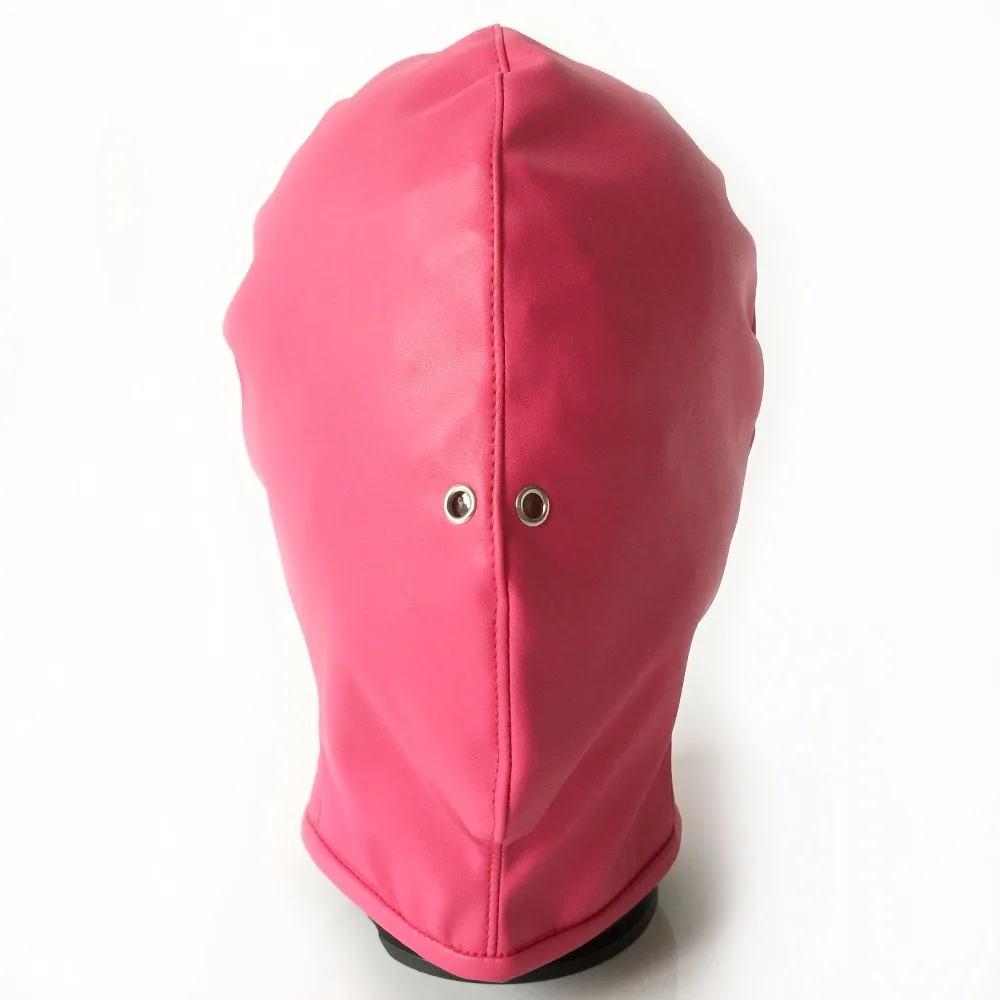 hot sale soft pu leather baotou bdsm bondage mask hood adult sex