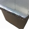 cooler box in reflective material frozen food insulated chilled shipping packaging liner cartons for seafood delivery