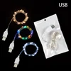 usb led copper wire string light , colorful waterproof decoration usb copper wire string light