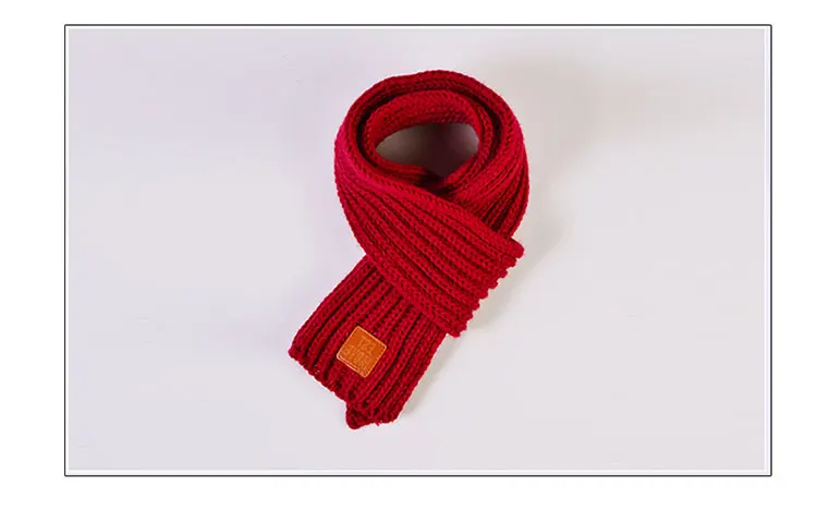 childrens scarf childrens winter scarf  childrens winter for boys scarf knitted warm red scarf scarves for girls (41)