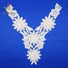 New Collar Design Lace Wedding Dress Applique Bridal Collar Lace Fabric Patch Handmade DIY Lace Accessories Applique