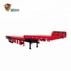 China 2018 offer cheap 3axles 60ton Flatbed Semi Trailer 20FT 40FT Chassis Used Container Truck For Sale