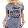 Custom lady letter t-shirt I just want te be a stay at home mom dog t-shirts tops shirt tee shirt