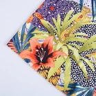 Digital floral print 92 polyester 8 spandex cloth knitting single jersey fabric wholesale