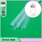 Soft Food Grade Transparent FDA Baby Silicone Water Milk Drinking Straw Feeding Tube