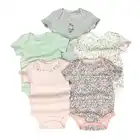 High quality new born baby romper floral baby clothes 100% cotton baby bodysuits