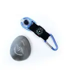 Multifunction Keychain Aluminum Compass Carabiner With LED Lights