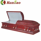 KBU07 Roman column wooden funeral casket