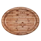 Big black rectangle plastic plate plates african dinnerware sets