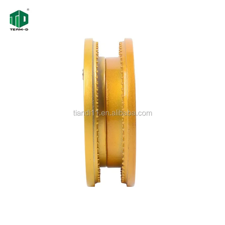wheelc, long life use aluminum alloy rubber wheel for hydraulic wire