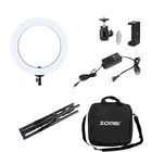Zomei LED 18" Ring Beauty Makeup Light With Mirror Dimmable SMD LED 5500K Light Kit
