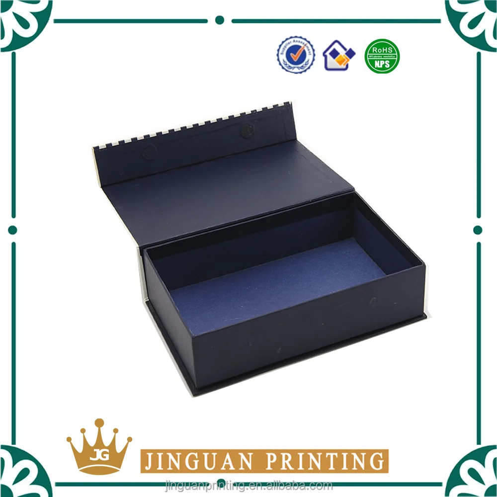 luxury paper packaging customized printing book shape gift box