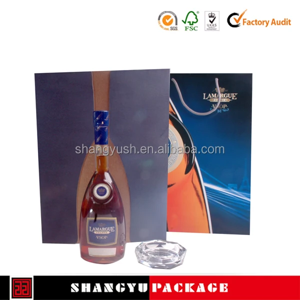 wholesale recycled kraft paper paper wine boxes sliding lid