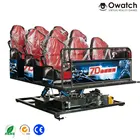 6 seats 180 Degree Interactive Virtual Reality 5D Simulator equipment 5D 7D cinema game machine