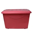 Plastic non clear household compartment plastic toy storage box
