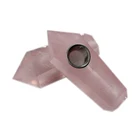 2019 Wholesale Natural Rose quartz crystal pipes smoking