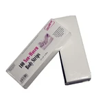 Disposable nonwoven depilatory wax paper for hair removal