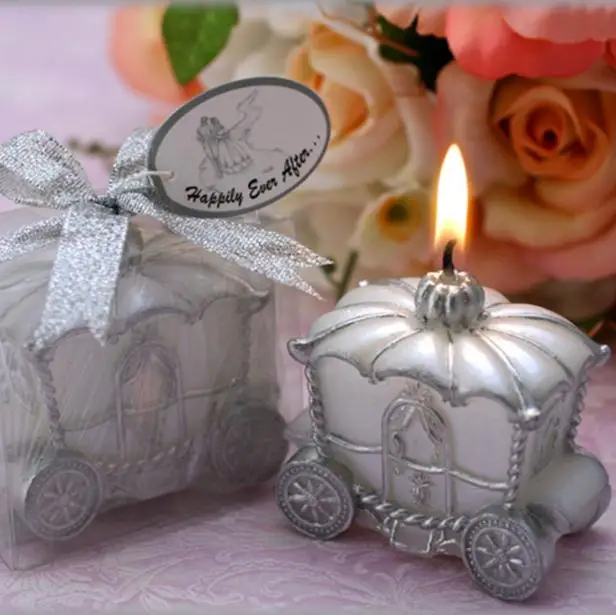 Happily Ever After Wagen Candle Baby-dusche Kerze Aschenputtel kerze neues design