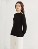 Custom knitted bell sleeve loose high-neck Ladies knitwear pullover sweaters