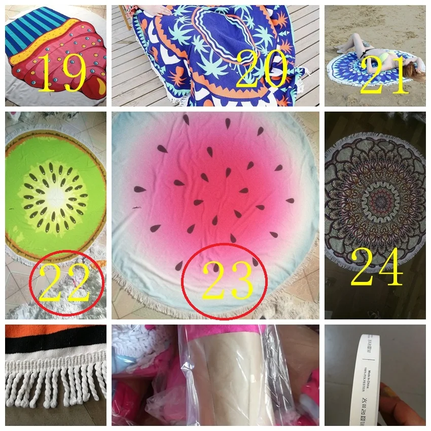 beach towel round