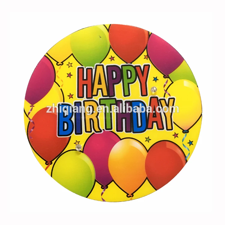 2020 hot sale birthday party decorations led flashing button