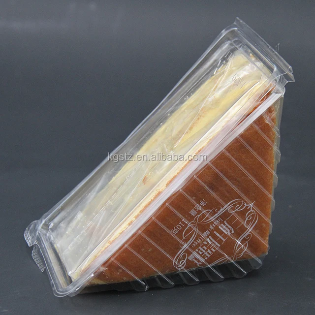 disposable sandwich cake plastic packaging box