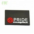 Rubber Custom Garment Private Brand Name Embossed Logos Silicon Soft Tags Sewing On 3D Rubber Labels PVC Patches