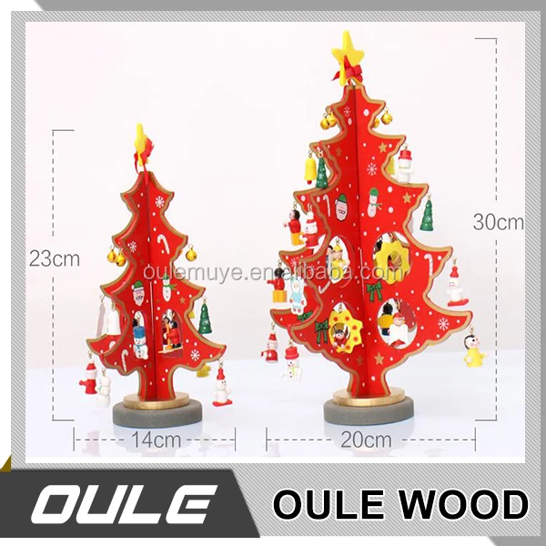 christmas gift / wooden tree decoration / christmas tree