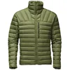 Mens waterproof goose quilted padded duck feather down jacket for winter