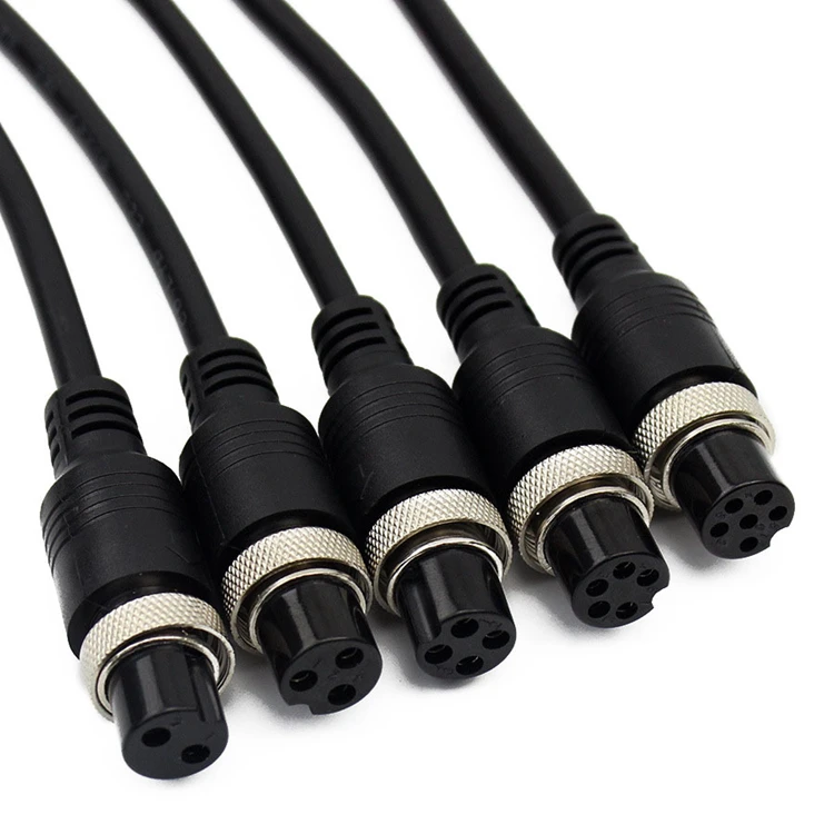 waterproof extension cable M12 4 pin mini DIN connect aviation plug - ANKUX.COM
