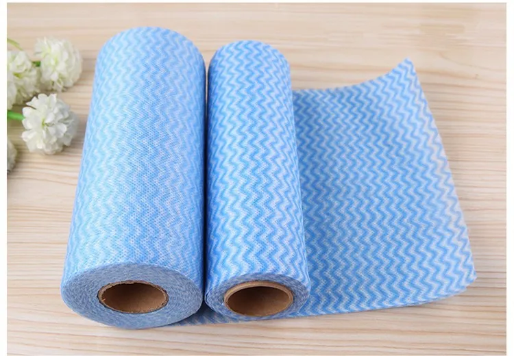50sheets/roll Household scouring pad Kitchen nonwoven dish Cloths Cleaning Tools