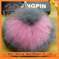 Large Fox 13cm 15cm Fur Pom