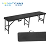 Easy Carrying 6FT Folding Camping Bench Rattan Plastic Fold in Half 3 Seat Foldable Bench