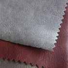 Imitate PU Suede Shoe Rexine Cotton Velvet Backing Material Bright Leather