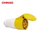 Industrial plug and socket connector Mobile socket 16A 3P IP44 yellow 213-4
