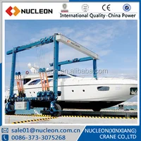 nucleon mobile boat hoist,70t yacht lift crane