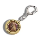 Specialized custom-made gold metal key chains, zinc alloy dripping rubber key chains company activity gift customization