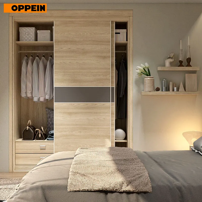 Latest Bedroom Furniture Designs Mdf 2 Doors Sliding Wardrobes